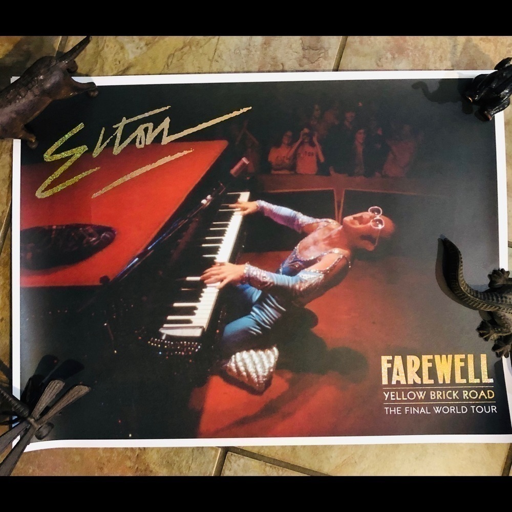 Elton John VIP Farewell Tour 24” x 18” Lithograph